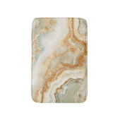 Bruine en beige steentextuur badmat (Voorkant Verticaal)