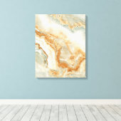 Bruine en beige steentextuur canvas afdruk (Insitu (Houten vloer))