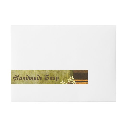  bruine en beige zeeplabels adreslabel wikkel (Voorkant)