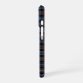 Bruine en blauwe Mackenzie Clan reproductie Schots iPhone 16 Hoesje (Linkerkant)