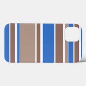 Bruine en blauwe strepen Case-Mate iPhone hoesje (Achterkant (horizontaal))