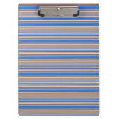 Bruine en blauwe strepen klembord (Voorkant)