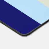 Bruine en blauwe strepen patroon bureaumat (Hoek)