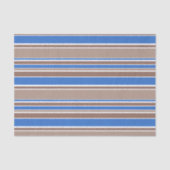 Bruine en blauwe strepen tissuepapier (Voorkant)