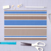 Bruine en blauwe strepen tissuepapier (Craft)