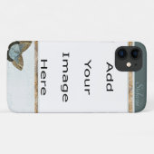 Bruine en blauwe vlinder Case-Mate iPhone case (Achterkant (horizontaal))