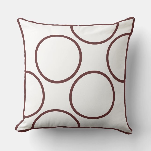 bruine en blauwgroen moderne kussen (Voorkant)