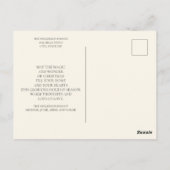 Bruine en bruin getinte kerstgroet met meerdere fo briefkaart (Achterkant)