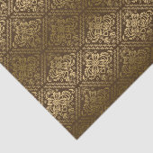 Bruine en bruine metalen goudkapjes 5 tissuepapier (Detail)