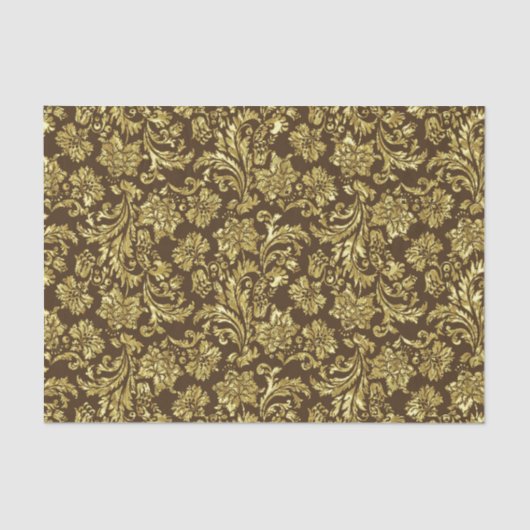 Bruine en bruine metalen goudvaten tissuepapier (Voorkant)