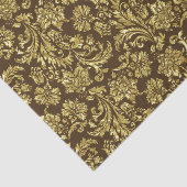 Bruine en bruine metalen goudvaten tissuepapier (Detail)