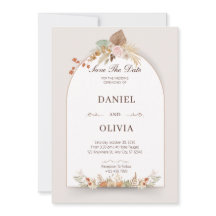 Bruine en crème bloem Waterverf