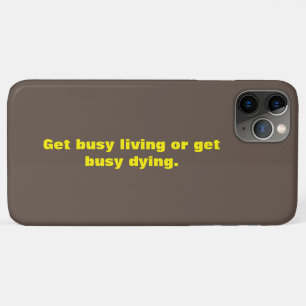 Bruine en gele citaten kleine tekst ontwerp Case-Mate iPhone case