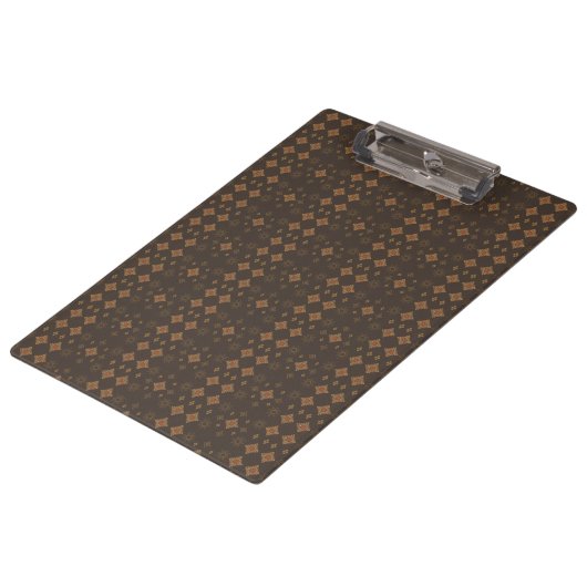 Bruine en gouden retro vibes klembord (Gekanteld)