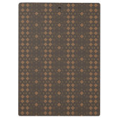 Bruine en gouden retro vibes klembord (Achterkant)