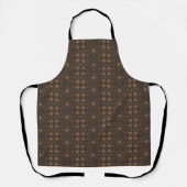 Bruine en gouden retro vibes schort (Voorkant)