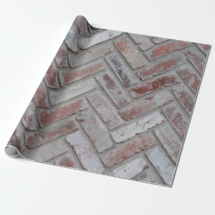 Bruine en grijze betonstenen muur cadeaupapier