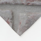 Bruine en grijze betonstenen muur fleece deken (Hoek)