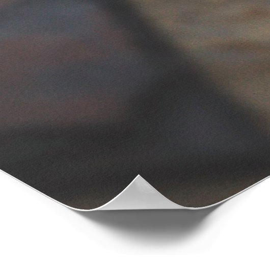 Bruine en grijze briketten poster (Hoek)