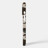 Bruine en grijze camouflage gepersonaliseerd Case-Mate iPhone case (Achterkant / Links)