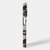 Bruine en grijze camouflage gepersonaliseerd Case-Mate iPhone case (Achterkant / Rechts)