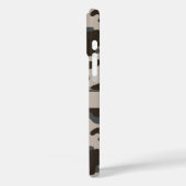 Bruine en grijze camouflage gepersonaliseerd Case-Mate iPhone case (Achterkant / Links)