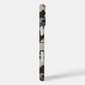 Bruine en grijze camouflage gepersonaliseerd Case-Mate iPhone case (Achterkant / Rechts)