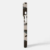 Bruine en grijze camouflage gepersonaliseerd Case-Mate iPhone case (Achterkant / Links)