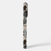 Bruine en grijze camouflage gepersonaliseerd Case-Mate iPhone case (Achterkant / Rechts)