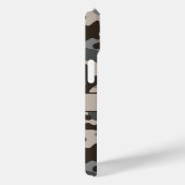 Bruine en grijze camouflage gepersonaliseerd Case-Mate iPhone case (Achterkant / Rechts)