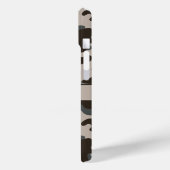 Bruine en grijze camouflage gepersonaliseerd Case-Mate iPhone case (Achterkant / Links)