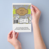 Bruine en grijze karbonadebonade met groot Snoep Flyer (Hand)