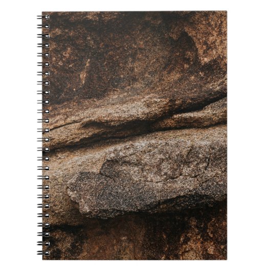 Bruine en grijze rotsformatie notitieboek (Voorkant)