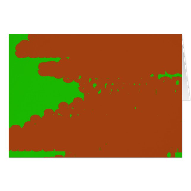 bruine en groene abstracte kunst (Voorkant Horizontaal)