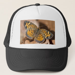 Bruine en Oranje Mot Kleding en Cadeaus Trucker Pet