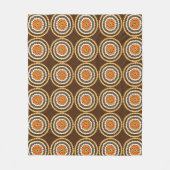 bruine en Oranje pootjes, Fleece Deken (Voorkant)