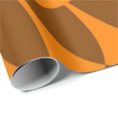 Bruine en Oranje schalen Cadeaupapier (Rol Hoek)