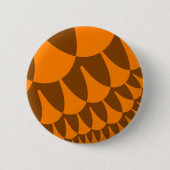 Bruine en Oranje schalen Ronde Button 5,7 Cm (Voorkant)
