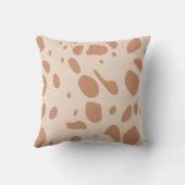 Bruine en roomgespikkelde kussen (Achterkant)