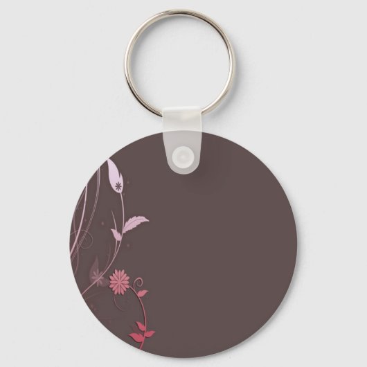 Bruine en roze aanpasbare sjabloon sleutelhanger (Voorkant)