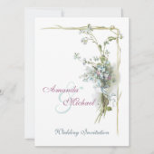  bruine en roze bruiloft kaart (Voorkant)