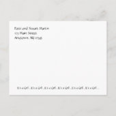 Bruine en roze fotoaankondiging () aankondigingskaart (Achterkant)