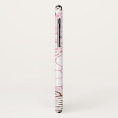 Bruine en roze lentuin Case-Mate iPhone case (Achterkant/links)