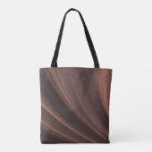 Bruine en roze zachte zand tote bag (Achterkant)