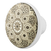 Bruine en tan Ceramische Trekknop Keramische Knop (Rechts)