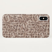 Bruine en Tan Snake Skin Case-Mate iPhone Case (Achterkant (horizontaal))