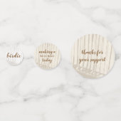 Bruine en witte Antiek  Golfclubs Confetti (Achterkanten)