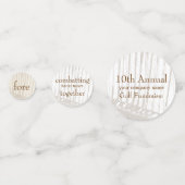 Bruine en witte Antiek  Golfclubs Confetti (Voorkanten)