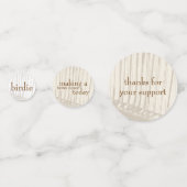 Bruine en witte Antiek  Golfclubs Confetti (Achterkanten)