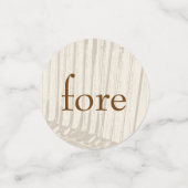 Bruine en witte Antiek  Golfclubs Confetti (Kleine voorkant)